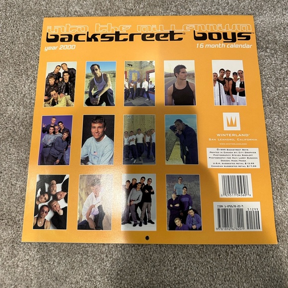 VINTAGE Backstreet Boys Millennium 2000 Calendar - Picture 2 of 13